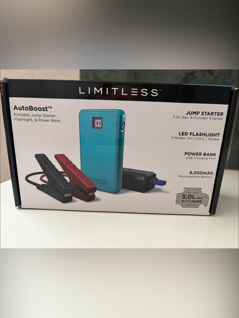 AutoBoost Portable Jump Starter Power Bank - Teal